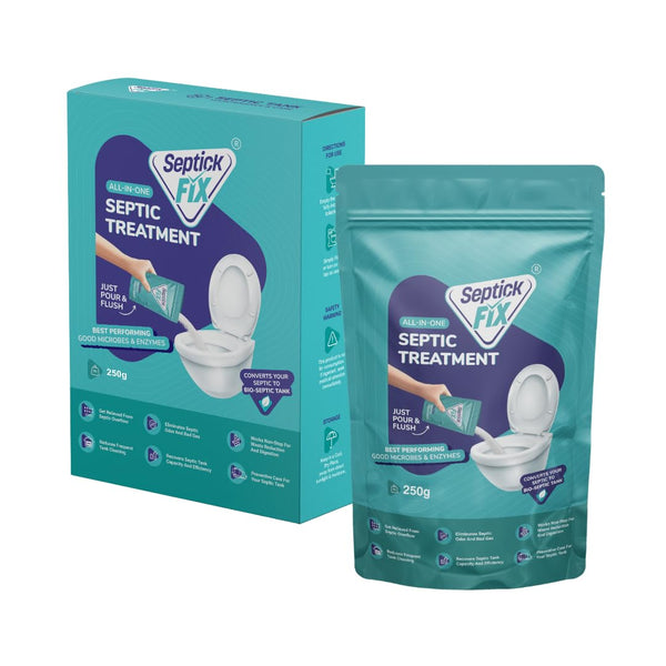 Septic Tank Cleaning Powder | 250gms | Drainage Cleaner Toilet Blockage & Drainage Block Remover